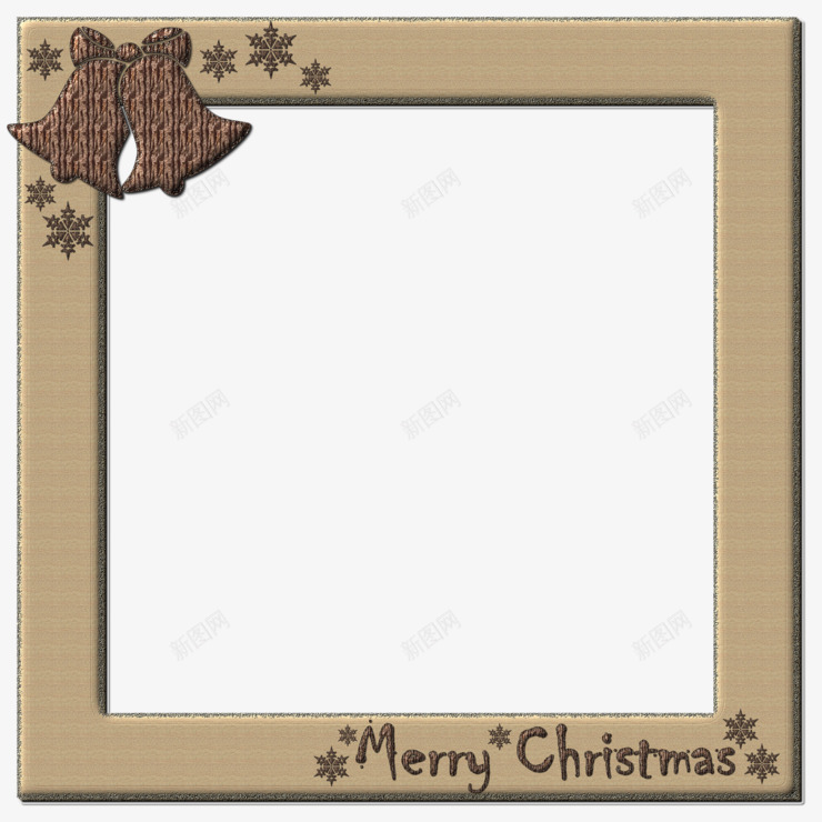 圣诞铃铛装饰相框png免抠素材_新图网 https://ixintu.com 圣诞相框 圣诞节 相框 边框 铃铛