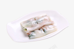 鲜虾肠粉特色广式早餐翡翠鲜虾肠粉高清图片