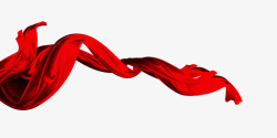 飘扬的红绸子丝带f高清图片