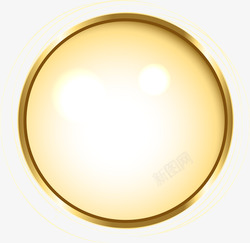 金色圆圈金色闪耀光圈高清图片