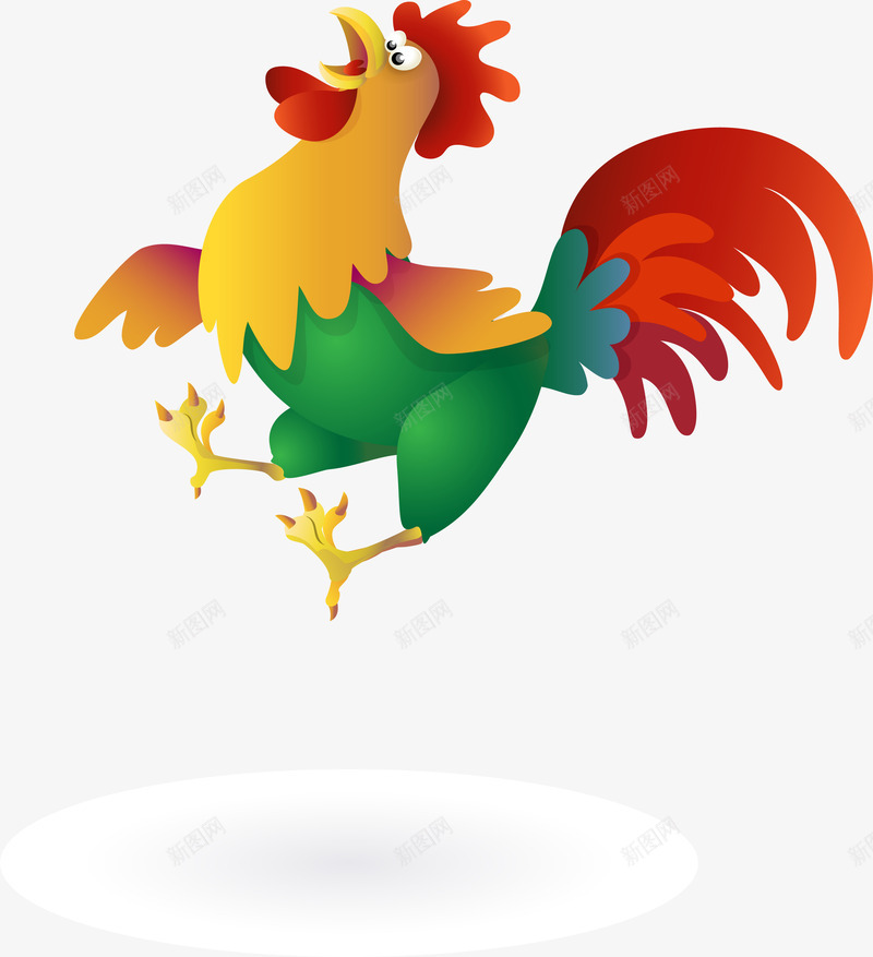 彩色卡通公鸡png免抠素材_新图网 https://ixintu.com 2017 免抠PNG 公鸡 动物 卡通 彩色 装饰图案 鸡年
