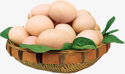 鸡蛋一篮子鸡蛋装饰素材