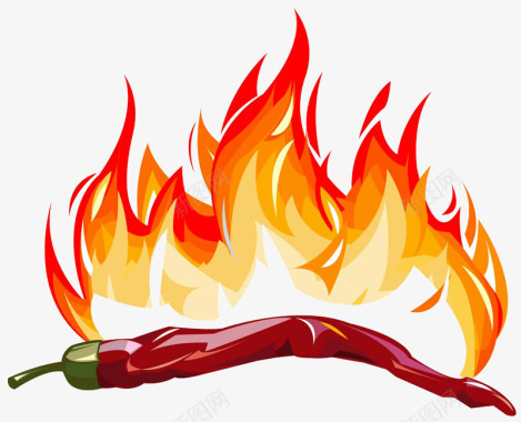 创意飞起的蔬菜辣椒logo图标图标