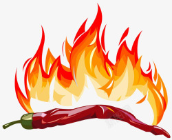 火焰logo辣椒logo图标高清图片