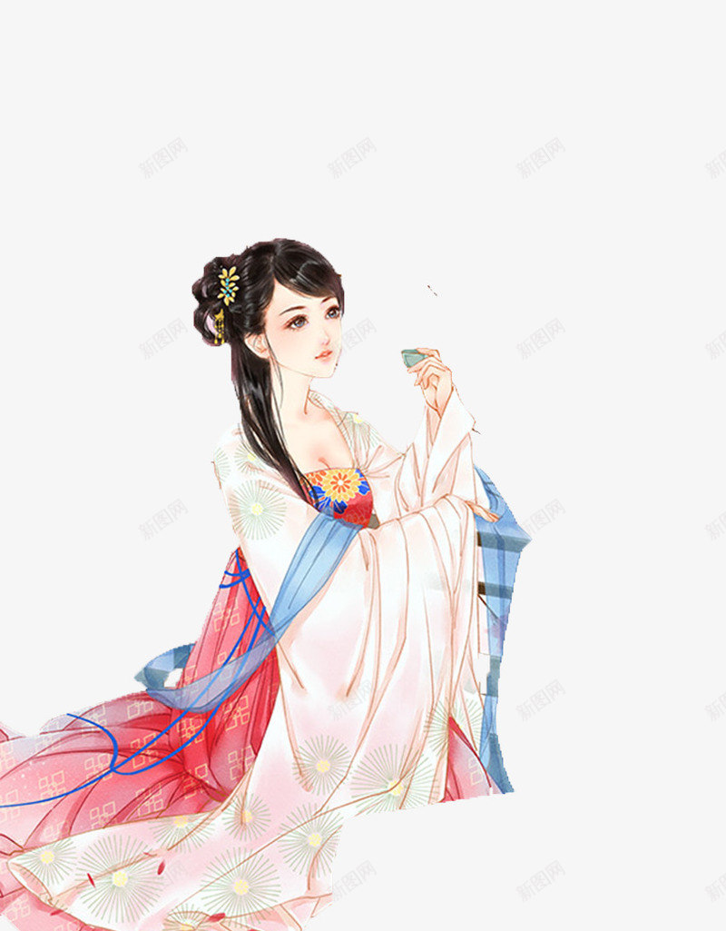 古风美女喝酒图png免抠素材_新图网 https://ixintu.com 不劝人喝酒 古风 喝酒 美女