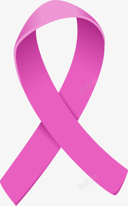 抗癌日微信抗癌日粉色立体丝带高清图片