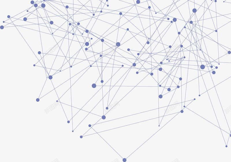蓝色科技感网络节点矢量图ai免抠素材_新图网 https://ixintu.com 矢量png 科技感 科技线条 网络节点 节点 蓝色线条 矢量图