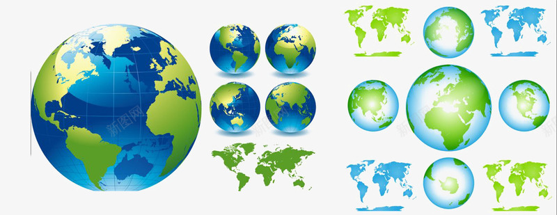 地球世界地图png免抠素材_新图网 https://ixintu.com 世界 图案 地图 地球 星球