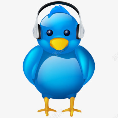 音频鸟耳机标志音乐社会社会化媒图标图标