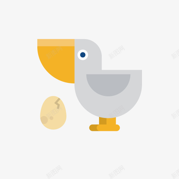 鸭子和鸭蛋png免抠素材_新图网 https://ixintu.com 创意鸟类 卡通 可爱 矢量素材