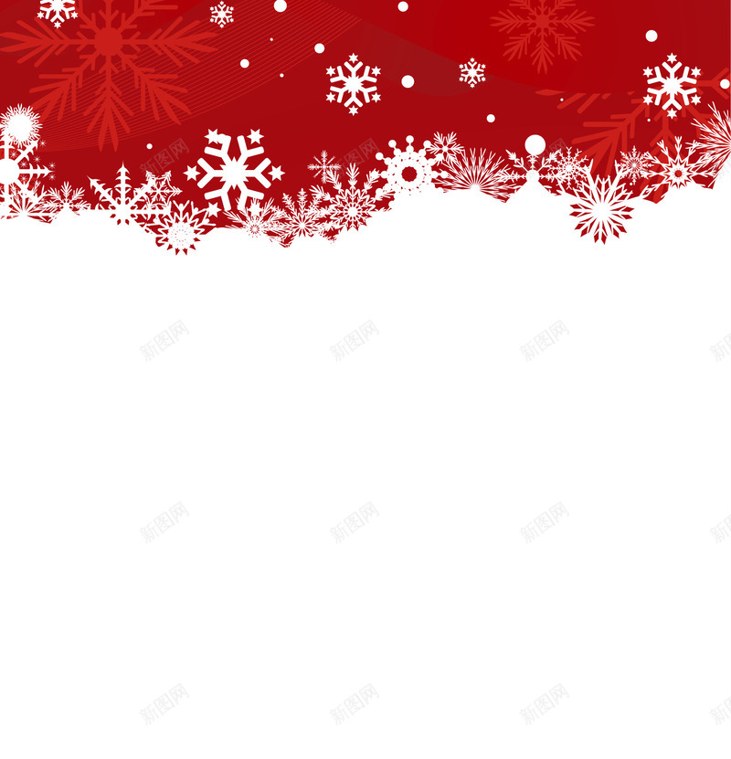手绘白色雪花圣诞海报png免抠素材_新图网 https://ixintu.com 圣诞 海报 白色 雪花