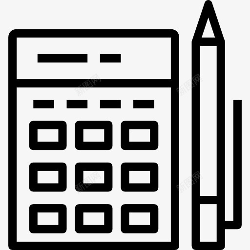 预算图标png_新图网 https://ixintu.com 工具和用具 笔 管理 计算器 预算