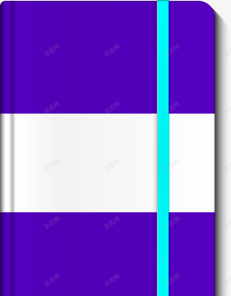 手绘书本png免抠素材_新图网 https://ixintu.com 写实硬皮本 手绘 文具 本子 紫色的本子