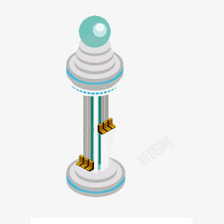 跳楼机卡通跳楼机高清图片