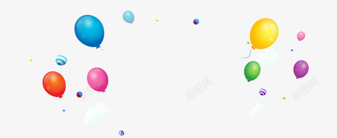 气球装饰png免抠素材_新图网 https://ixintu.com 618装饰素材 banner海报装饰元素 动感漂浮元素 气球 立体求