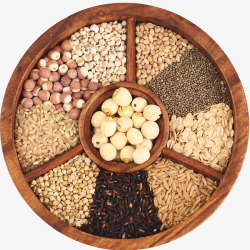 谷物杂粮桶粮食分类高清图片