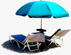 夏日海报沙滩遮阳伞素材