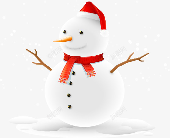 卡通雪人png免抠素材_新图网 https://ixintu.com 下雪 冬天 圣诞素材 堆雪人 雪人卡通雪人