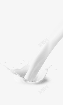 白色液体白色牛奶液体造型高清图片