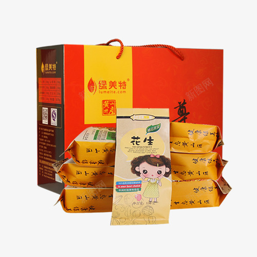 绿美特特产组合png免抠素材_新图网 https://ixintu.com 产品 产品实物 包装 包装组合 绿美特 黄山特产