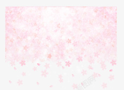 水彩花瓣背景粉色樱花高清图片