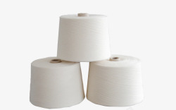 棉纱质感实物白色棉纱棉线卷筒高清图片