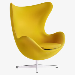 黄色椅子装饰品黄色卡通沙发高清图片