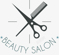 理发店剪刀理发店logo图标高清图片