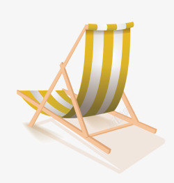 沙滩椅矢量图素材