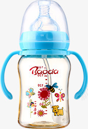 蓝色儿童母婴用品吸管杯png免抠素材_新图网 https://ixintu.com 儿童 母婴 用品 蓝色