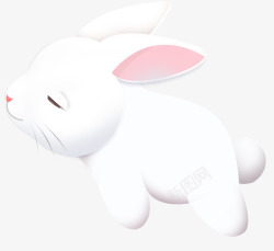 睡觉小兔子可爱小兔高清图片