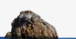 海边风景孤独的岩石高清图片