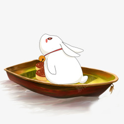 美食兔子元宵卡通中秋高清图片