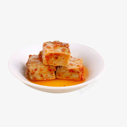 乳汁小碗装红油霉豆腐高清图片