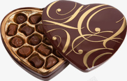 心形巧克力盒巧克力素材