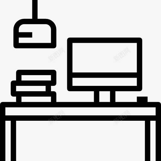 工作区图标png_新图网 https://ixintu.com 办公桌 办公用具 多媒体 工作空间 平面设计师 职业 计算机技术