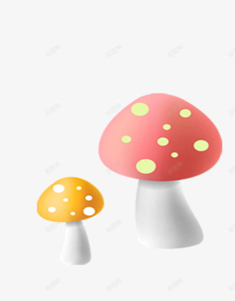 卡通蘑菇png免抠素材_新图网 https://ixintu.com 五彩 卡通蘑菇 蘑菇 食物