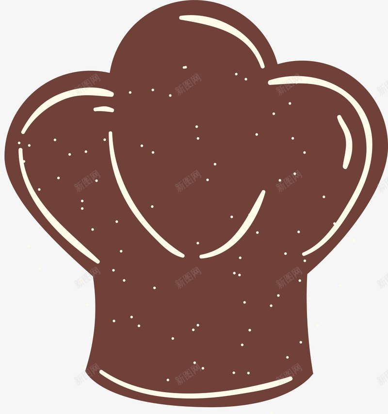 简约褐色厨师帽png免抠素材_新图网 https://ixintu.com 厨师帽 厨房 烘焙 矢量标签 糕点 蛋糕 褐色 餐饮