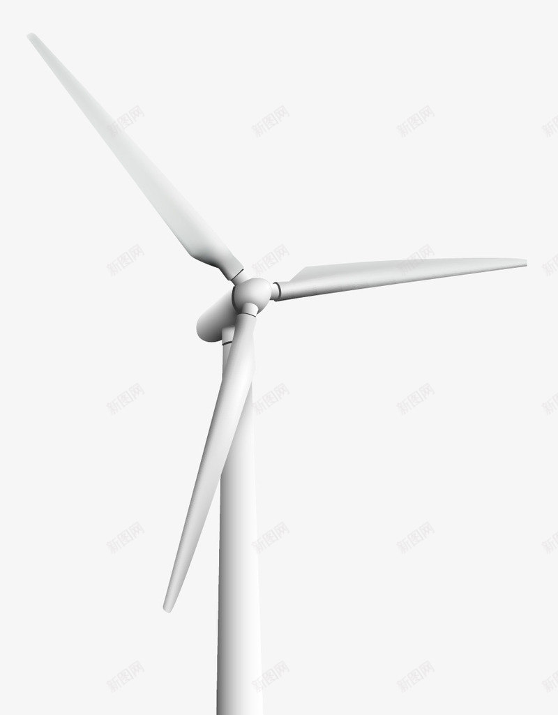 白色电力风车png免抠素材_新图网 https://ixintu.com 再生能源 发电 新能源 电力风车 风力发电 风力发电站 风能 风车
