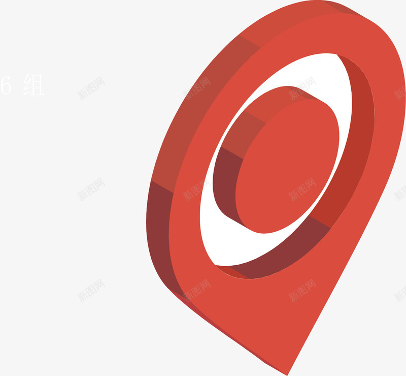 红色的定位图标矢量图ai_新图网 https://ixintu.com 位置 卡通手绘 图标 地理 定位 红色 矢量图