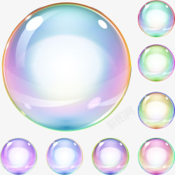 彩色集合气泡彩色气泡大集合高清图片