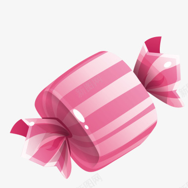 粉色条纹包装糖果背景