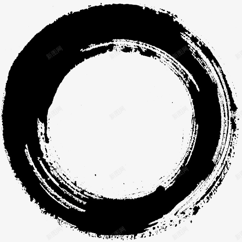 中国风水墨画元素png免抠素材_新图网 https://ixintu.com 中国风 墨迹斑点 水墨 水墨画 水墨画图片 黑色圆圈