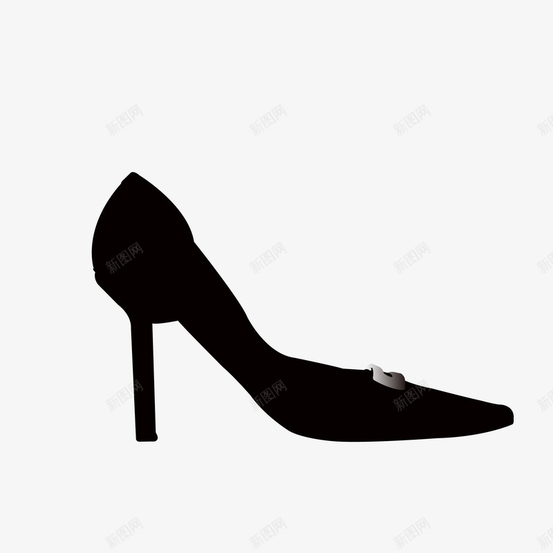 女士鞋子剪影png免抠素材_新图网 https://ixintu.com 女士鞋子剪影 女鞋 平面设计 性感 时尚 鞋子
