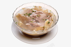 平菇肉片汤素材