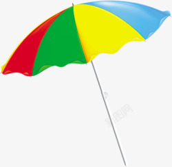 彩色卡通遮阳伞素材