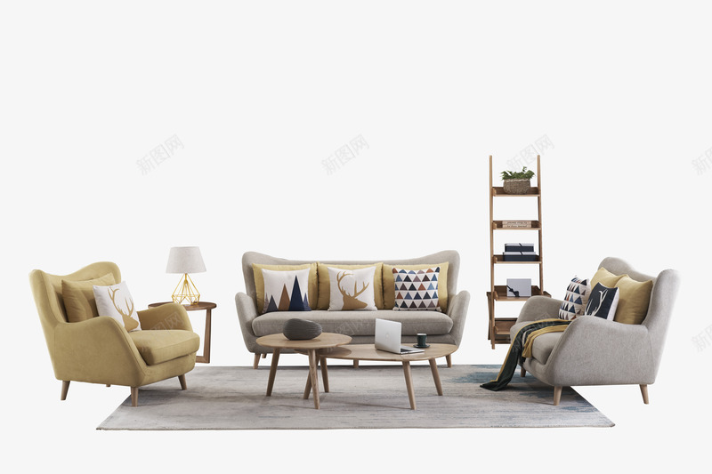 简约高端欧式沙发png免抠素材_新图网 https://ixintu.com 实拍 家具 明了 欧式 欧式沙发套装 沙发 简洁物品 简约