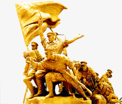 红烧文化国庆雕塑元素高清图片