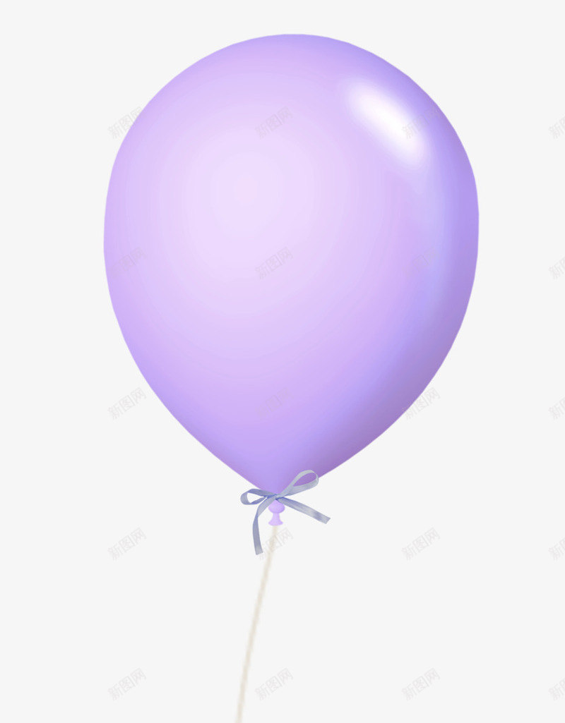 紫色气球png免抠素材_新图网 https://ixintu.com 一颗气球 气球 飞起来的气球