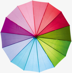 拼接雨伞彩色拼接雨伞俯视高清图片